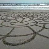 Large scale sand mandala 