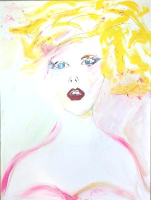 Dazzled Pop Art Lady Dazzled Pop Art Lady