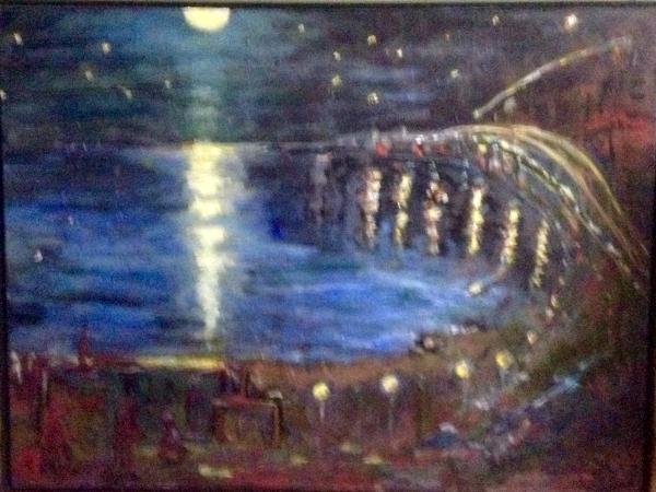 STARRY NIGHT BURLINGTON SCRYLIC 30" x 40"