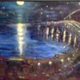 STARRY NIGHT BURLINGTON SCRYLIC 30" x 40"