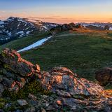 Tundra Communities Trail Sunset Panorama (click for full width)