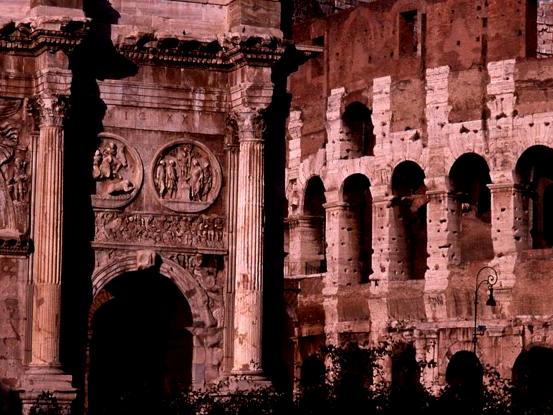 Arch of Constantine and Colosseum