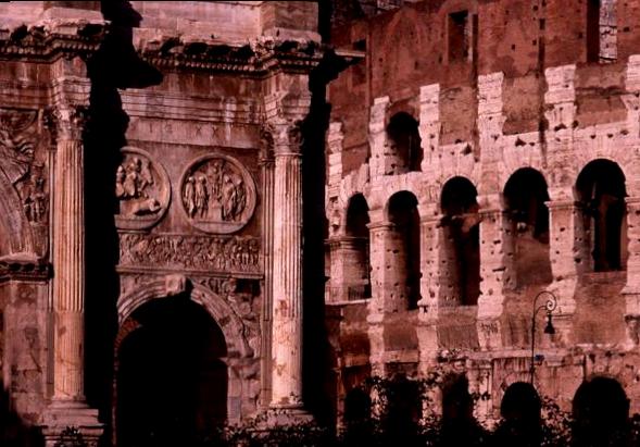 Arch of Constantine and Colosseum
