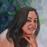 Custom portrait of an Iranian lady, 35cm x 50cm, 2017