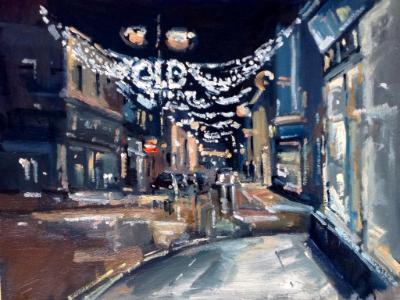 December evening at Wood st, Old Town Swindon. December evening at Wood st, Old Town Swindon.