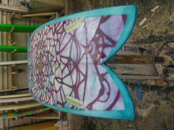 Custom resin work for Brian Wynn surfboards