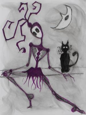 Alien with Cat Alien with Cat