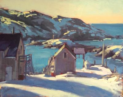 Winter Dock 16x20" oil Winter Dock 16x20" oil