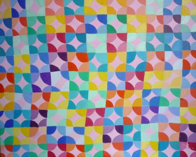 Erratic pattern in pastels