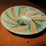 1206xx(5) Flower Vase with Spiral Wax Resist Design