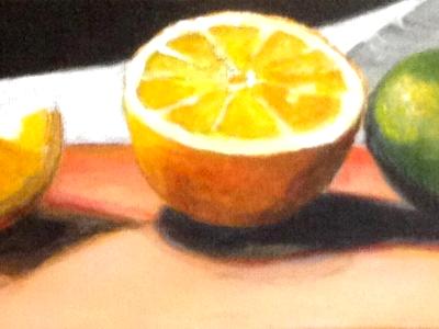 Acrylic lemons