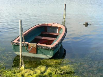 A lone boat
