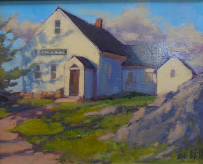 Monhegan School 11x14" oil sold Monhegan School 11x14" oil sold