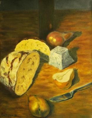 Still Life with Bread and Cheese