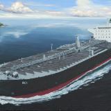 Ecuadorian oil carrier "Inca", 120cm x 60cm, 2013