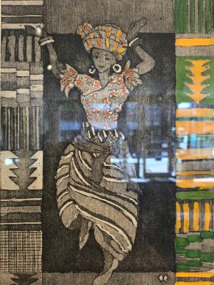 Nigerian Dancer (Border Kente Cloth) Nigerian Dancer (Border Kente Cloth)