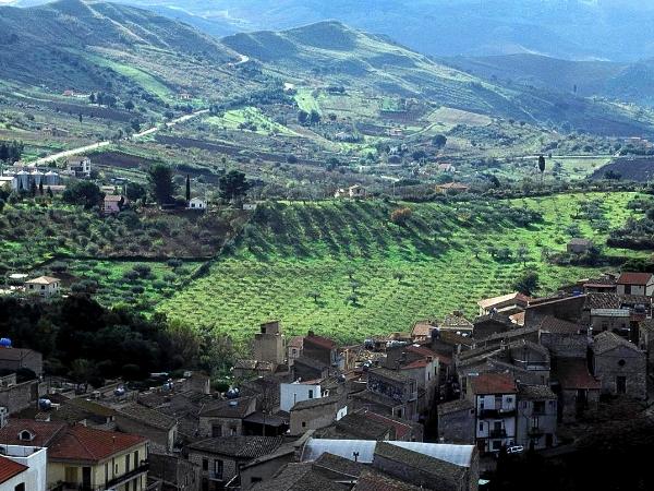 View of countryside from Alimena, Sicily