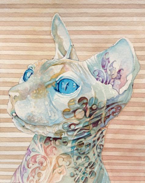 cleopatra in stripes