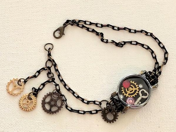 Repurposed Watch locket Bracelet 