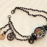 Repurposed Watch locket Bracelet 