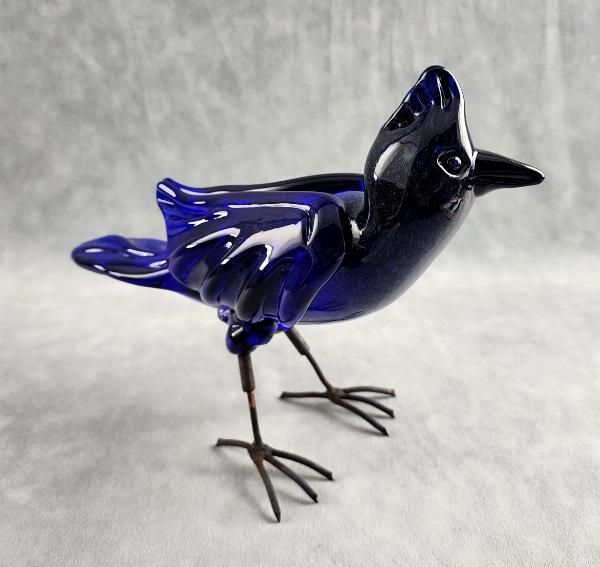 #05082421 free standing steller's jay 8''Hx10''L $400