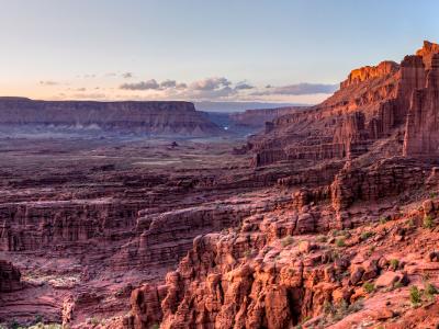 Fisher Towers and Professor Valley Panorama (Click for full width)