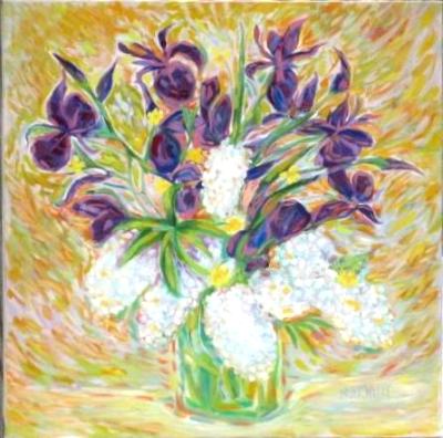 Still Life with Iris and Hyacinth