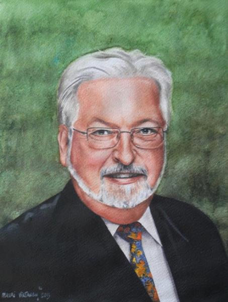 Portrait of the former German ambassador in Ecuador, 80cm x 60cm, 2014
