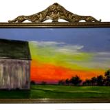 SUNSET ON 1876 BARN