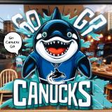 Go Canucks with Fin front view