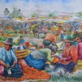 Indian market, 76cm x 56cm, 2015