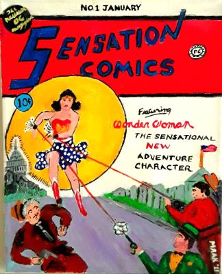 First Wonder Woman Comic Cover 1942 First Wonder Woman Comic Cover 1942