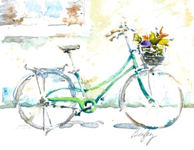 Market Bicycle with Veggies Market Bicycle with Veggies