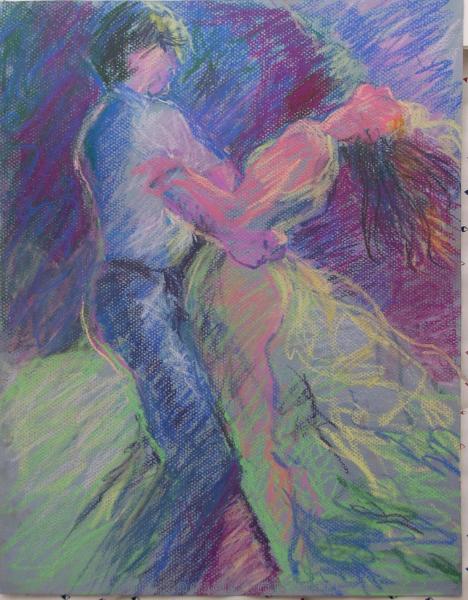 #98 Dancing couple in embrace