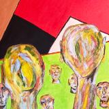 Having passed through the Green Door, they came to a room of sightless heads who talked backwards with sing-song voices.  