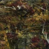 Matted Mini Abstract #20 (Olive Series 19-28)