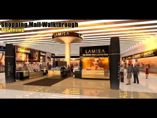 The shopping mall of POS Interior design walkthrough Animation 