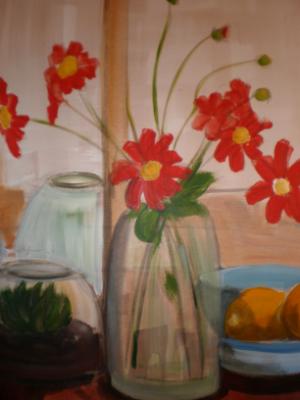 Still Life with Dahlias