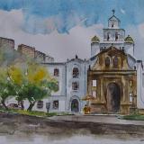 View of Guapulo church, 20cm x 30cm, 2015