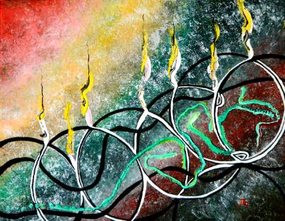 Flaming Circles