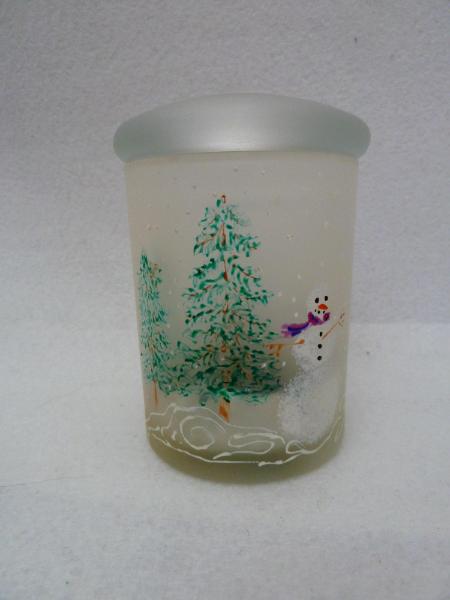 Frosty Snowman Candle Holder