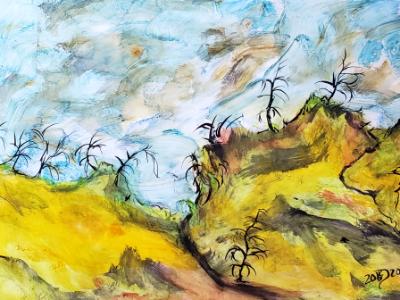 The aftermath of the storm continues to linger on the sky, while the meadow air feels fresh with renewal. The aftermath of the storm continues to linger on the sky, while the meadow air feels fresh with renewal.