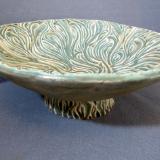 Green Carved Bowl    