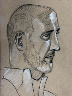 John, Profile, Looking Right (Sold) John, Profile, Looking Right (Sold)