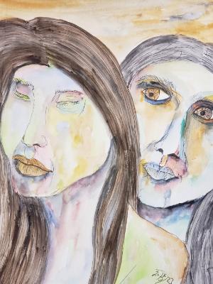 Concern for her sister in mourning. Concern for her sister in mourning.