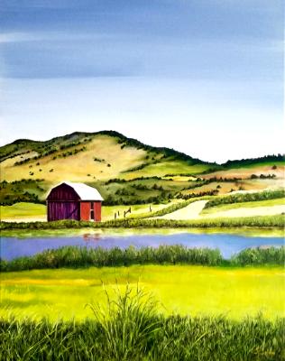 Red Barn at Hogsback Mountain.     SOLD 