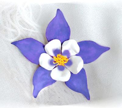Blue Columbine Flower Pin Blue Columbine Flower Pin