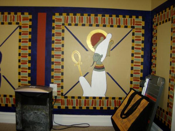 Egyptian Office Mural