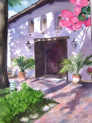 La Capilla ~ Watercolor ~ 22X28~Sold La Capilla ~ Watercolor ~ 22X28~Sold