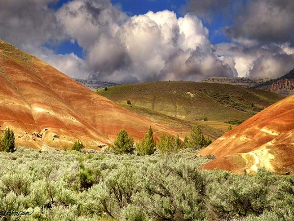 Stormy Painted Hills